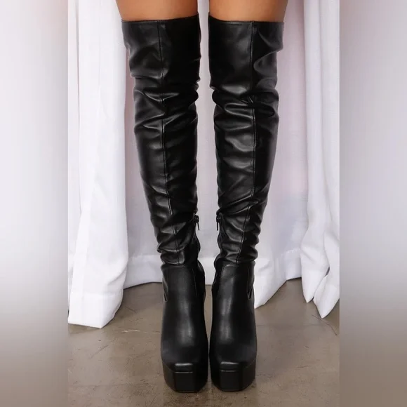 FASHION NOVA ABBEY OVER THE KNEE BOOTS - Picture 3 of 6